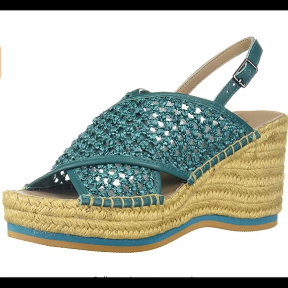 COPY - New Donald Pliner Lotti wedge raffia sandals 8.5 - Picture 9 of 10
